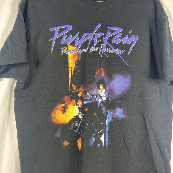 Purple Rain Prince Shirt XL  And The Revolution Tee Thrifted Vintage Style - Picture 2 of 11